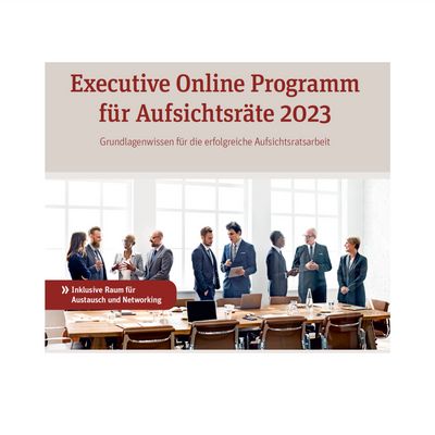 Executive Online Programm für Aufsichtsräte 2023
