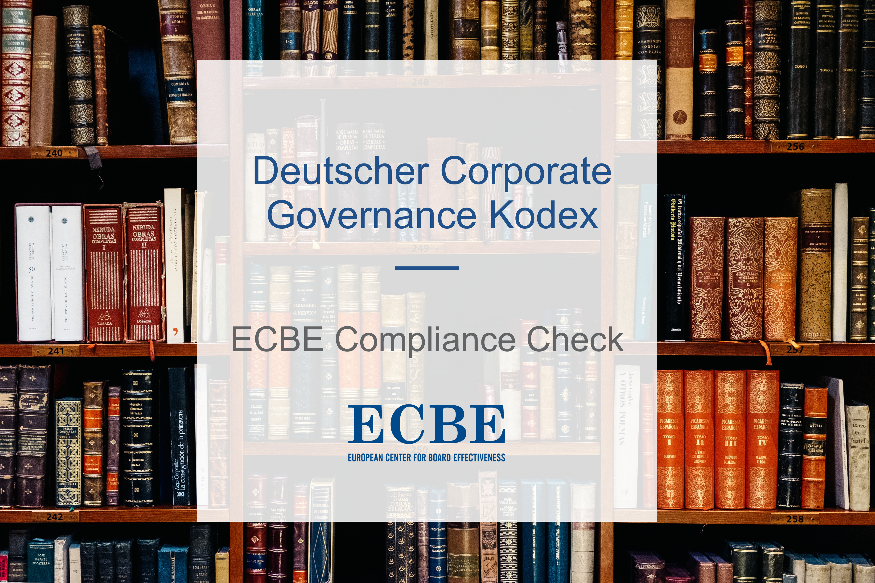 Dcgk Ecbe Compliance Check